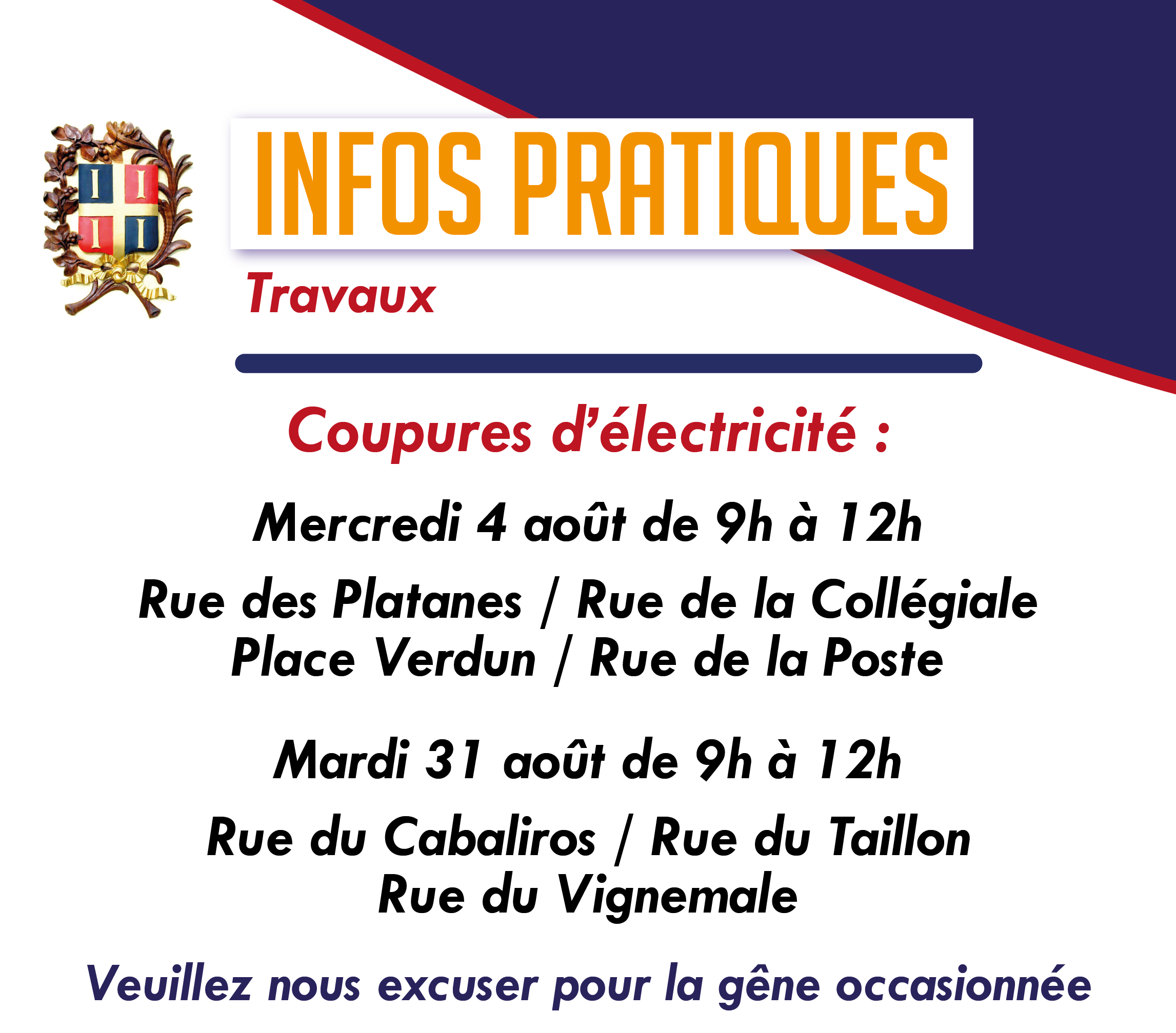 INFOS PRATIQUES - coupure d'électricité- août 2021_Plan de travail 1