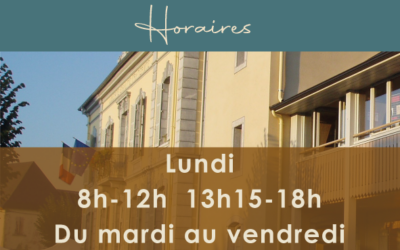 Horaires de la mairie