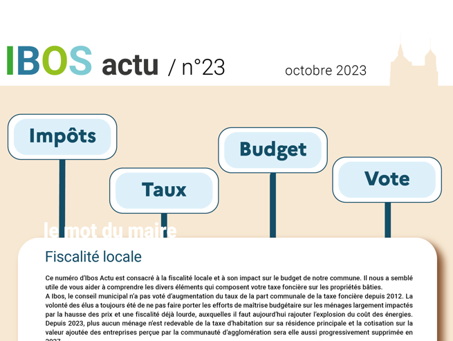 Ibos actu n°23 – octobre 2023
