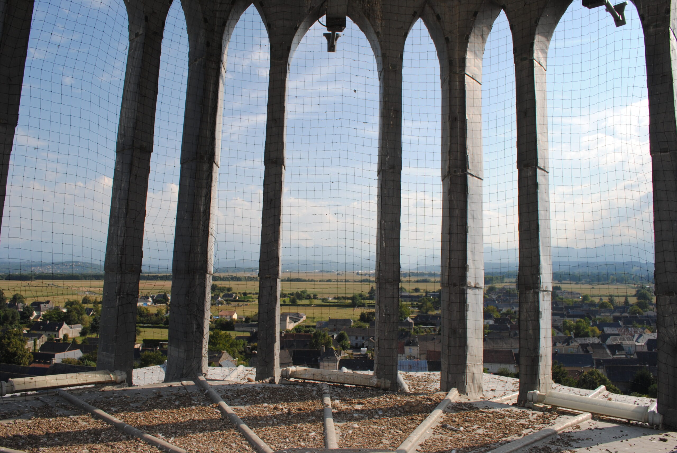 Panorama depuis le clocheton surmontant le choeur. Cl. T. de Rouvray.